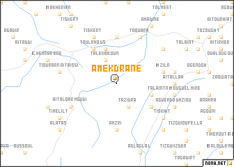 map of Amekdrane