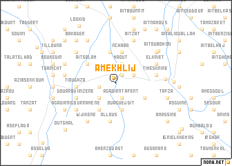 map of Amekhlij