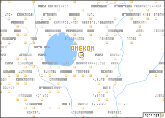 map of Amekom