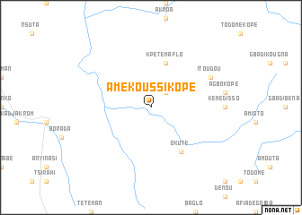 map of Amékoussikopé