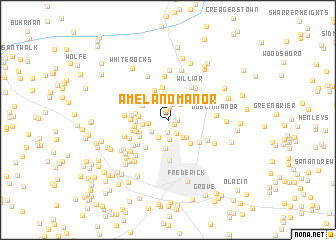 map of Amelano Manor