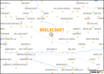 map of Amélécourt