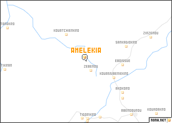 map of Amélékia