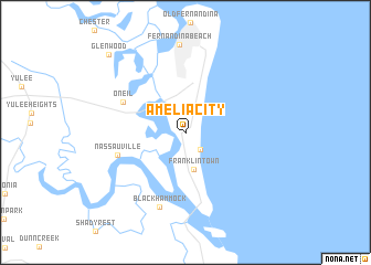 map of Amelia City