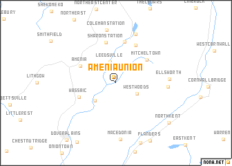 map of Amenia Union