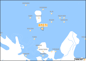 map of Ameni