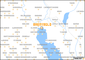 map of Aményaglo