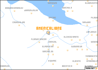 map of América Libre