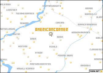 map of American Corner