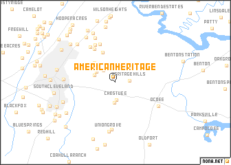 map of American Heritage