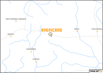 map of Americano