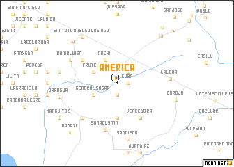 map of América