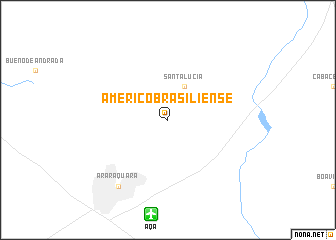 map of Américo Brasiliense