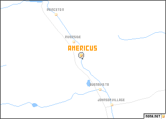 map of Americus