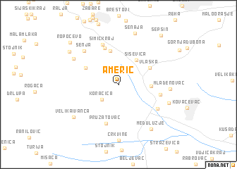 map of Amerić