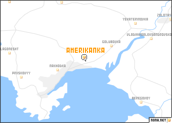 map of (( Amerikanka ))