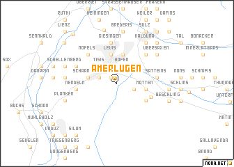 map of Amerlügen