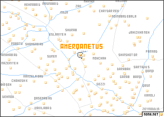 map of Amerqān-e Ţūs