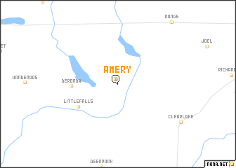 map of Amery