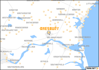 map of Amesbury