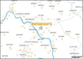 map of Ames Heights