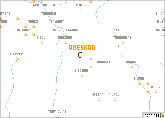 map of Ameskad