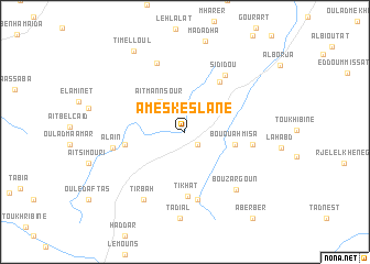 map of Ameskeslane