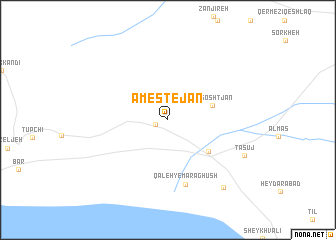 map of Amestejān