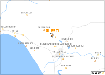 map of Amesti