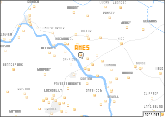 map of Ames