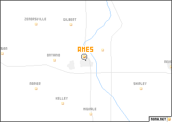map of Ames