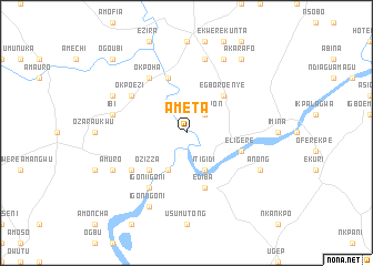 map of Ameta