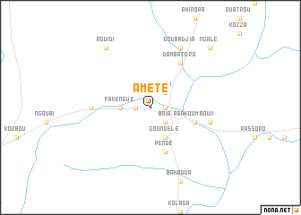 map of Amété