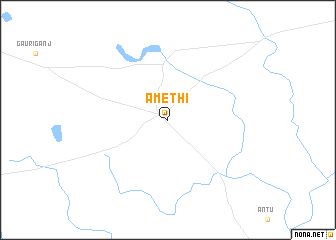 map of Amethi