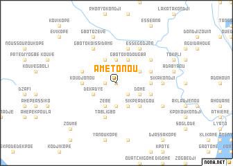 map of Amétonou