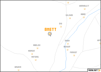 map of Amett