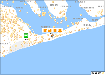 map of Améwawou
