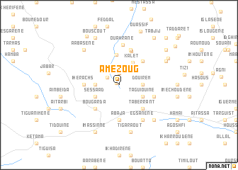map of Amezoug