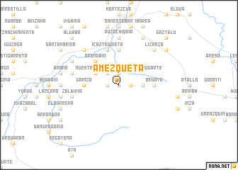map of Amézqueta