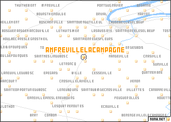 map of Amfreville-la-Campagne