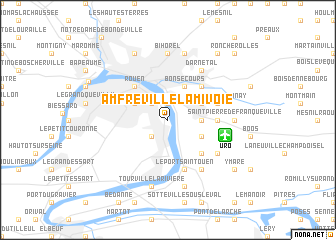 map of Amfreville-la-Mi-Voie