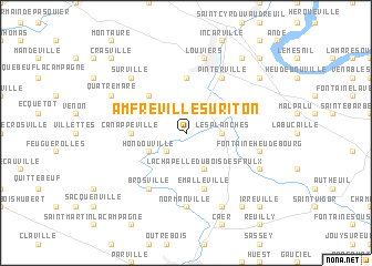 map of Amfreville-sur-Iton