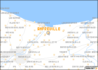 map of Amfréville