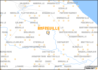 map of Amfreville