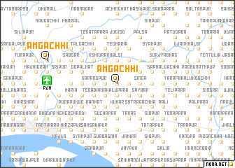 map of Āmgāchhi