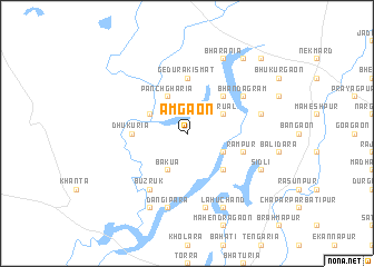 map of Āmgaon