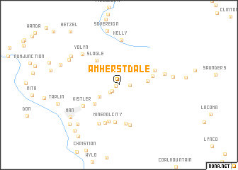 map of Amherstdale