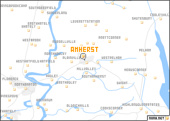 map of Amherst