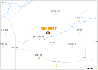 map of Amherst