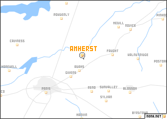 map of Amherst